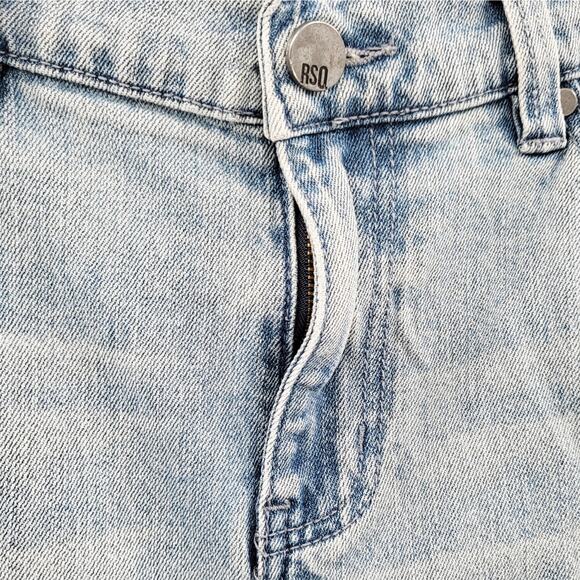 RSQ Jeans Light Blue Washed Seattle Skinny Tapered Jeans 5-Pockets Men's 34x30 - Picture 5 of 12